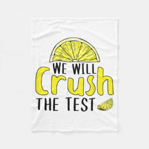 wird den Test-Lemon-Funny-Test-Tag für Stuhl zerbr Fleecedecke