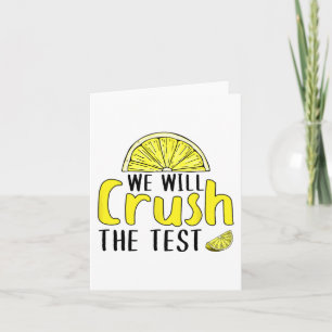 wird den Test-Lemon-Funny-Test-Tag für Stuhl zerbr Karte