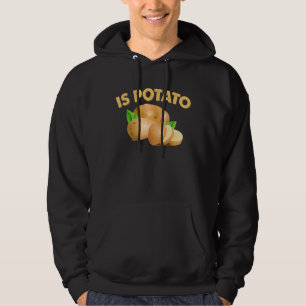 Wird die Kartoffel, wie sie auf einem späten Nacht Hoodie