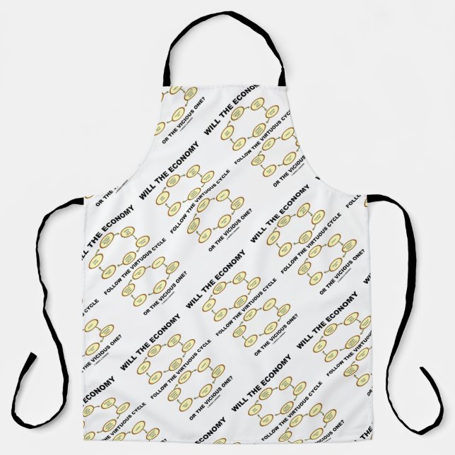 Wird die Wirtschaft dem bösartigen Zyklus folgen? Schürze (Vorderseite)