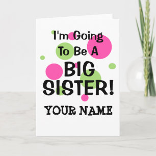 Wird ein großer SCHWESTER! Ankündigung