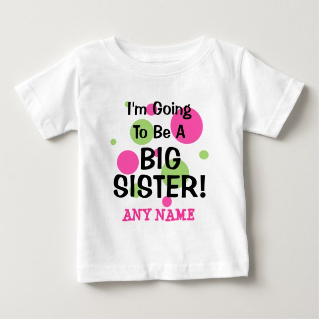 Wird ein großer SCHWESTER! Baby T-shirt (Vorderseite)