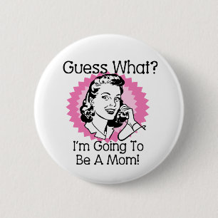 Wird eine Mama rosa Button