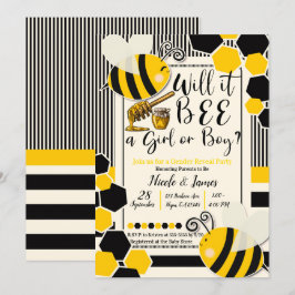 Wird es die Aufdeckung des Baby Shower Gender sein Einladung