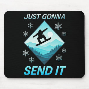 Wird es einfach abschicken - Skifahren Lustiger Vi Mousepad
