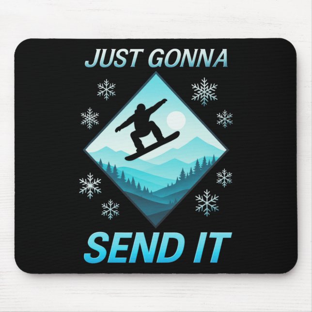 Wird es einfach abschicken - Skifahren Lustiger Vi Mousepad (Vorne)