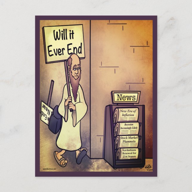 Wird es jedes Mal Poster beenden Postkarte (Vorderseite)