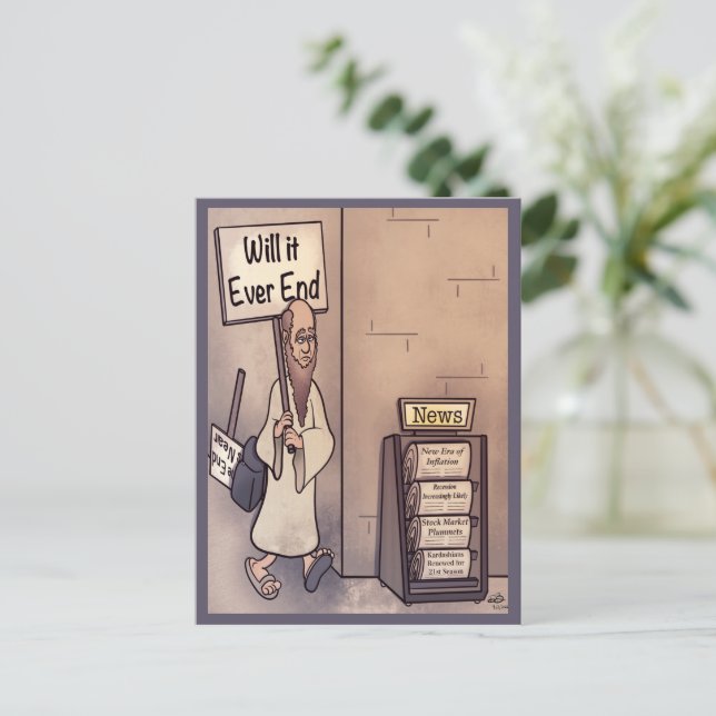 Wird es jemals Postkarte beenden (Stehend Vorderseite)