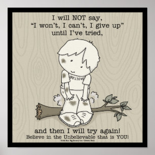 Wird es nochmal versuchen poster