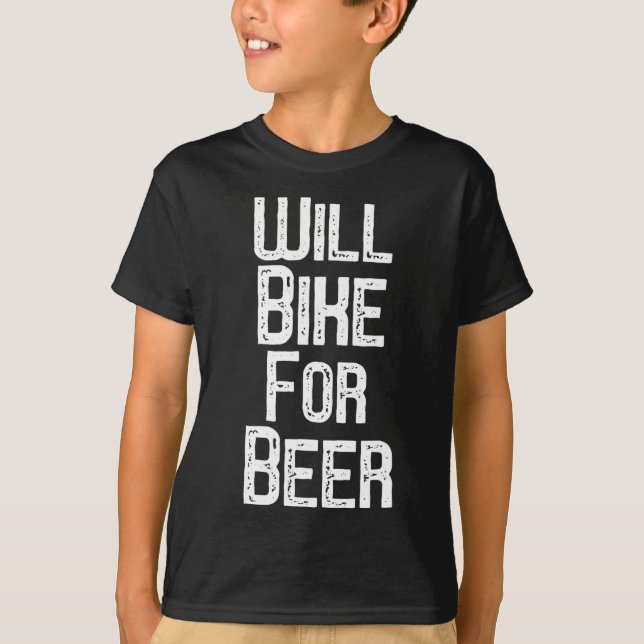 Wird für Bier Fahrrad fahren Shirt Lustiges Mounta (Vorderseite)
