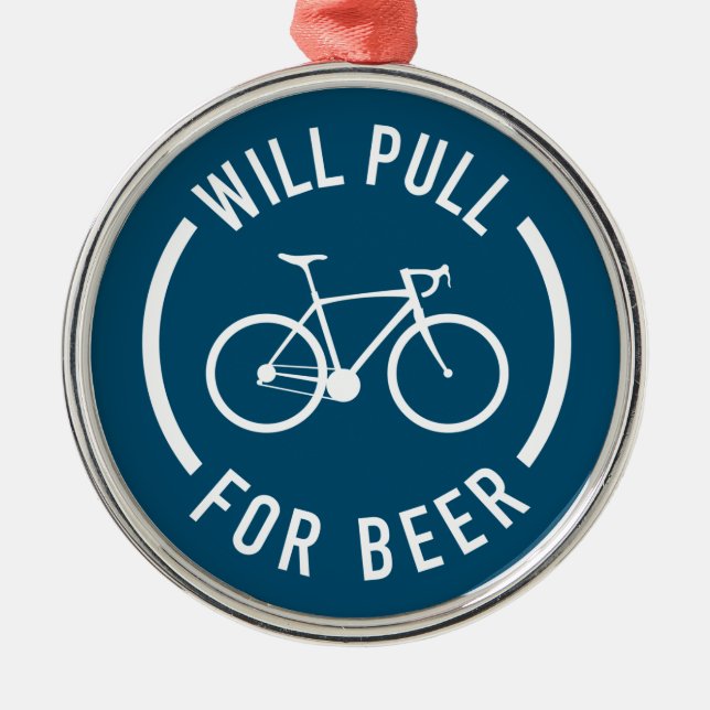 Wird für Bierradeln ziehen Ornament Aus Metall (Vorne)