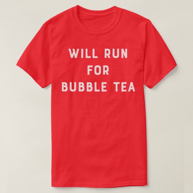 Wird für Bubble Tee 1 laufen (Design vorne)