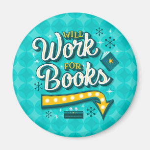 Wird für das Buch-Magnet arbeiten Magnet