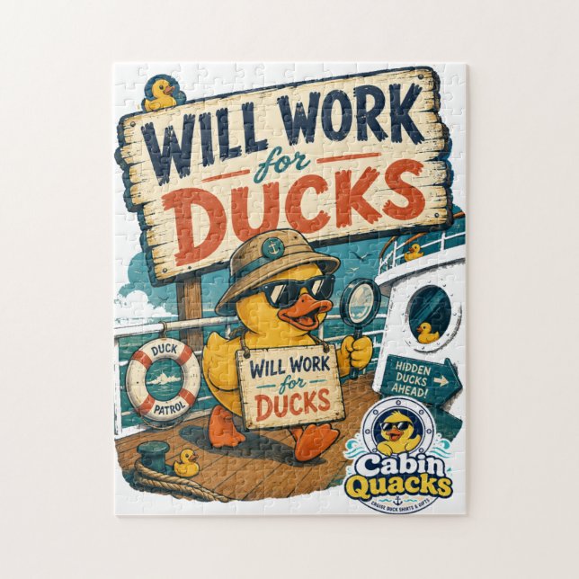 Wird für Enten arbeiten Puzzle (Vertikal)