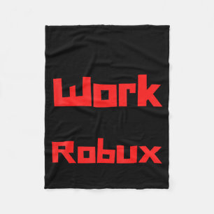 Wird für Robux arbeiten Lustige Gaming-Kinder Fleecedecke