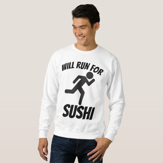 WIRD FÜR SUSHI, Funny T - Shirt laufen (Vorne ganz)