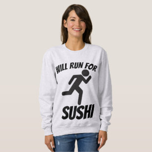 WIRD FÜR SUSHI, Funny T - Shirt laufen