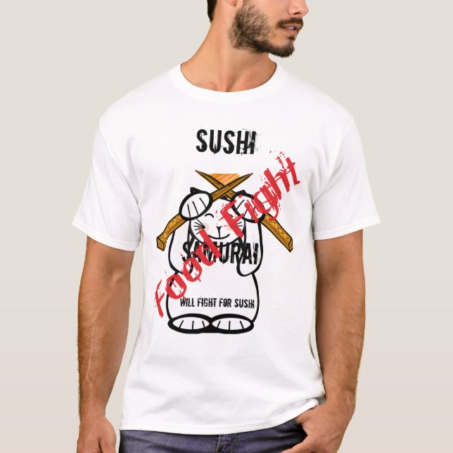wird für Sushi kämpfen T-Shirt (Vorderseite)