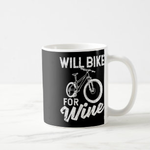 Wird für Wein Radfahren Lustige Radfahrer Fahrrad Kaffeetasse