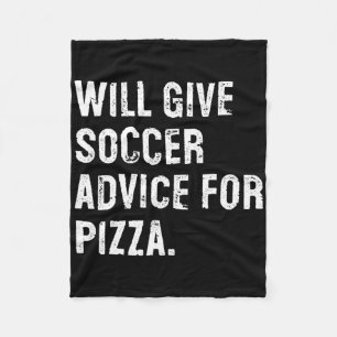 Wird Fußballtipps für Pizza geben Lustiger Fußball Fleecedecke