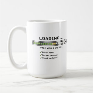 Wird geladen... Was wollte ich sagen? Tasse   Lust