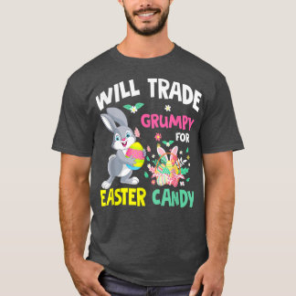 Wird Grumpy für Ostern Candy Funny Familie Gi T-Shirt