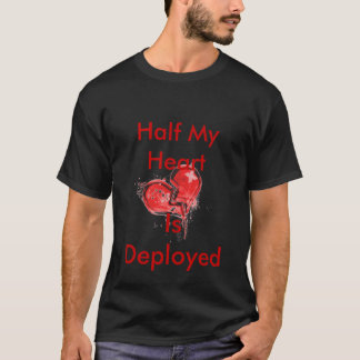 Wird Hälfte meine Herz-, entfaltet T-Shirt