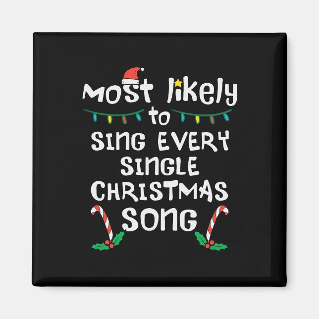 Wird höchstwahrscheinlich jedes Weihnachtslied sin Magnet (Vorne)