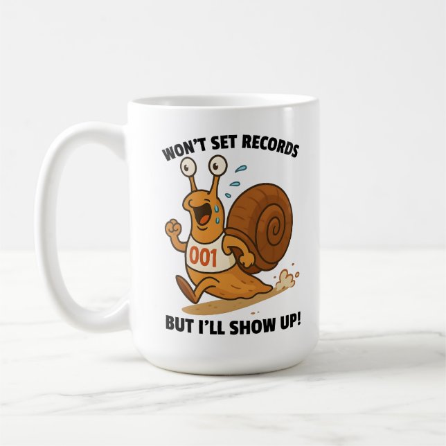 Wird keine Rekorde aufstellen, aber ich werde auft Kaffeetasse (Links)