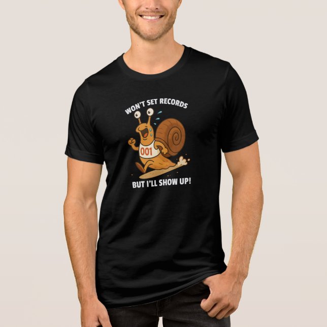 Wird keine Rekorde aufstellen, aber ich werde auft Tri-Blend Shirt (Vorderseite)