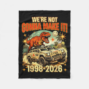 Wird keinen Dino-Meme-Matching-Familienurlaub mach Fleecedecke
