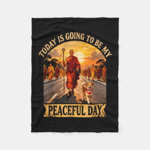 wird mein friedlicher Tag sein _ Walk for Peace Fleecedecke