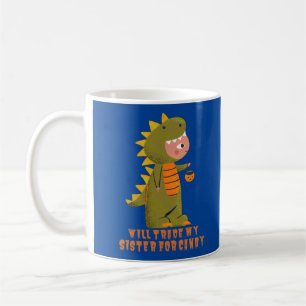 WIRD MEINE SCHWESTER FÜR CANDY lustigen halloween Kaffeetasse