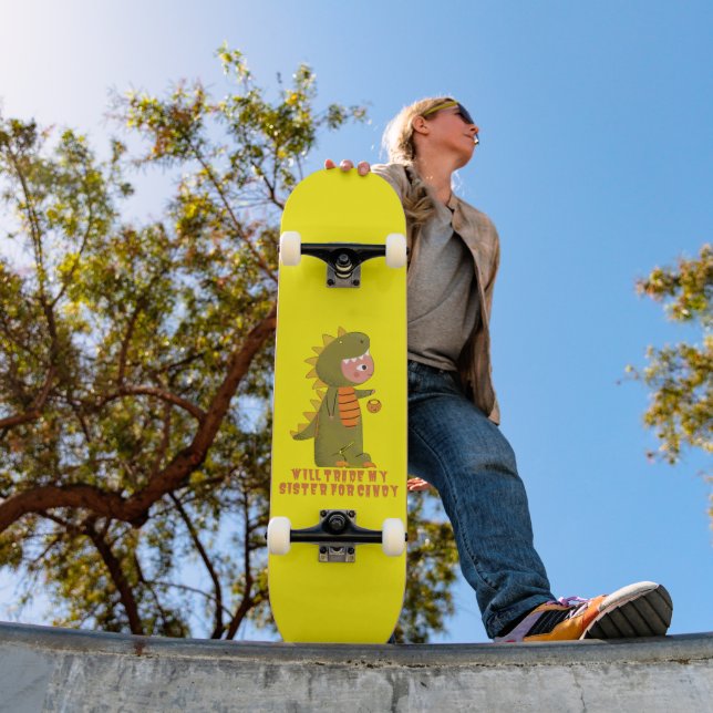 WIRD MEINE SCHWESTER FÜR CANDY lustigen halloween  Skateboard (Außenbereich 1)