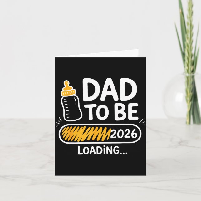 Wird Papa 2026 Wird Zum Daddy Befördert 1. Mal  Karte (Vorderseite)