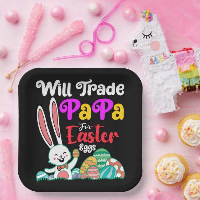 Wird Papa für Ostereier tauschen Pappteller (Party)