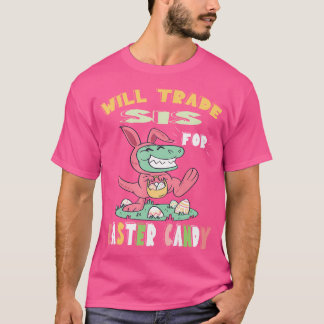 Wird Samen für Ostern Candy Dinosaur T Rex Bun T-Shirt