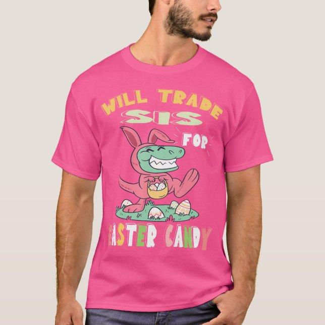Wird Samen für Ostern Candy Dinosaur T Rex Bun T-Shirt