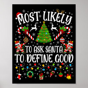 Wird Santa am wahrscheinlichsten bitten, ein gutes Poster