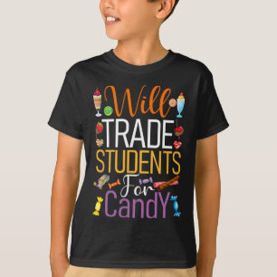 Wird Schüler für Candy Lehrer Niedlich Hallowage t T-Shirt