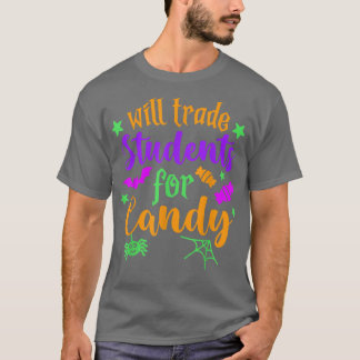 Wird Schüler gegen Candy Funny Halloween Part taus T-Shirt