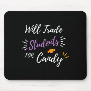 Wird Schüler gegen Candy Funny Halloween Teac taus Mousepad