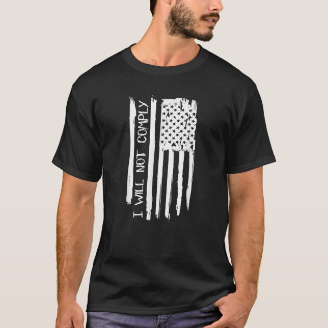 Wird Shirt US Flag I nicht erfüllen T (Vorderseite)