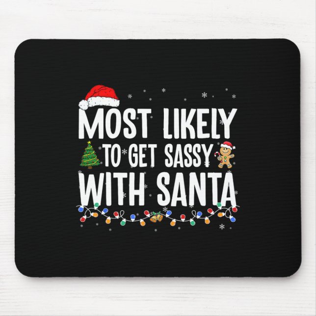 Wird sich aller Voraussicht nach mit Santa lustige Mousepad (Vorne)