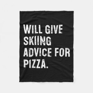 Wird Skifahren Ratschläge für Pizza Lustiger Skile Fleecedecke