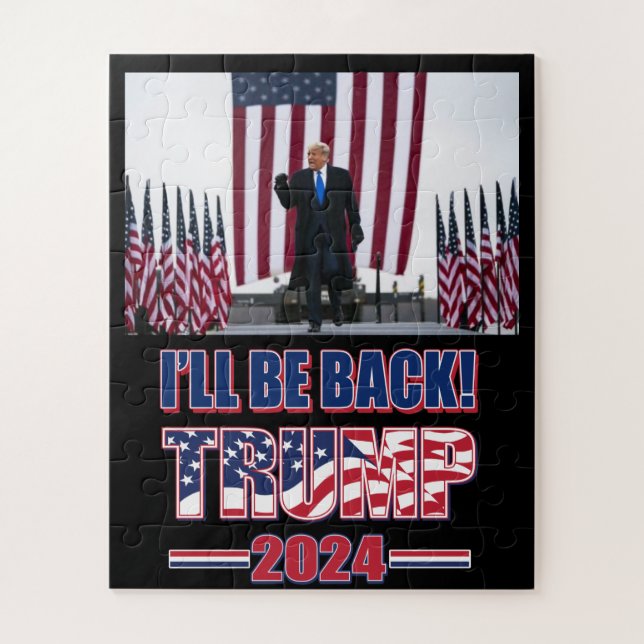 Wird Trump 2024 zurück sein Puzzle (Vertikal)