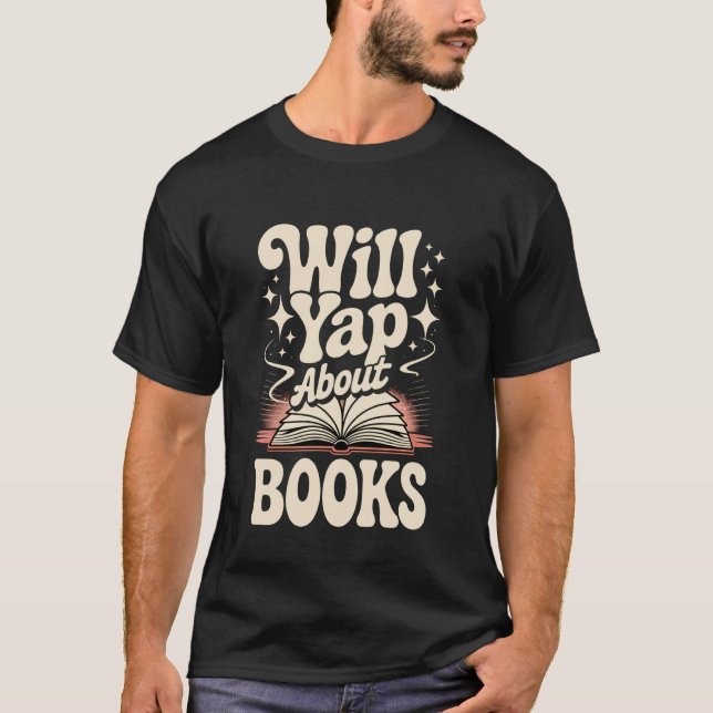 Wird über Bücher Leser Buchwurm Bibliothekar mache T-Shirt (Vorderseite)