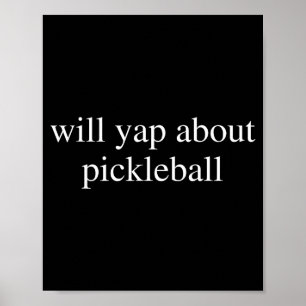 Wird über Pickleball-Liebhaber lustiger Pickle-Bal Poster