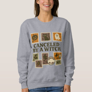 Wird von einem Hexenhals-Halloween-Briefmarke-Shir Sweatshirt