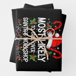 Wird wahrscheinlich Santas Werkstatt Weihnachten ü Geschenkpapier Set